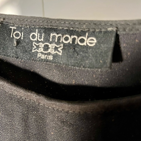 Toi du monde (Paris) -Black Shift Dress Size-0 - Picture 2 of 3